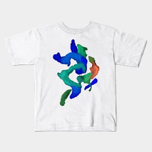 Color Brush Paint Design Kids T-Shirt